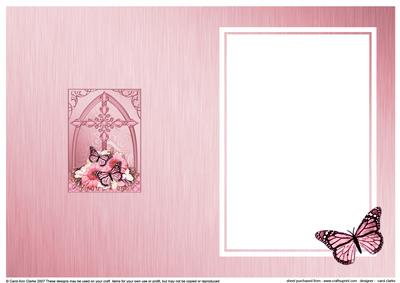 Fancy Cross Blooms & Butterfly Pyramid Matching Insert
