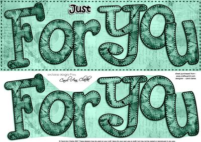 Large Dl Just for You Clocks 3D Decoupage