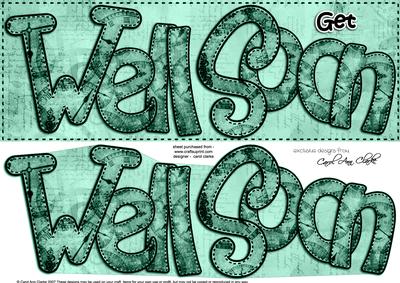 Large Dl Get Well Soon Clocks 3D Decoupage
