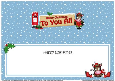 Xmas to You All Gigi Horse Signpost Lge Dl Matching Insert