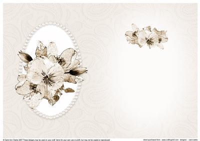 Posy & Pearls Insert - Portrait