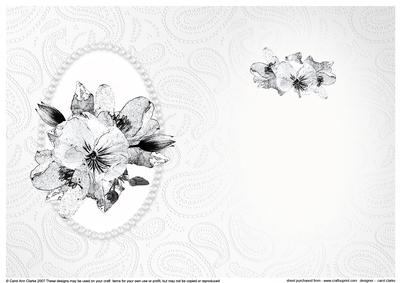 Posy & Pearls Insert - Portrait