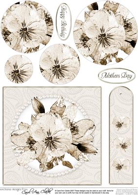 Posy & Pearls Quick Card with Circle Pyramage