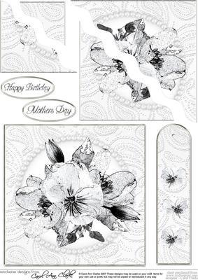 Posy & Pearls Quick Card with Corner Wavy Side Stacker