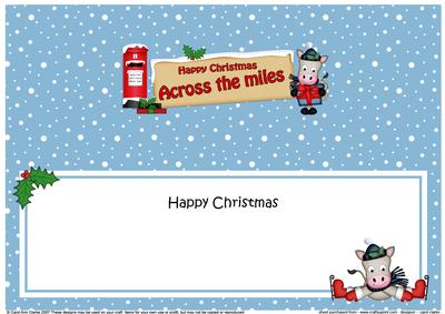 Xmas Across the Miles Gigi Signpost Lge Dl Matching Insert