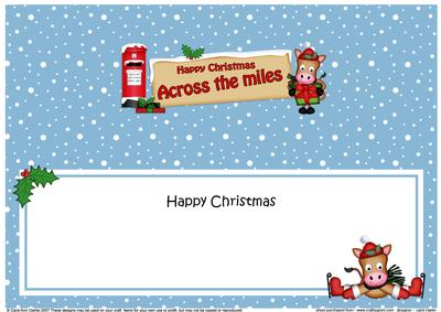 Xmas Across the Miles Gigi Signpost Lge Dl Matching Insert