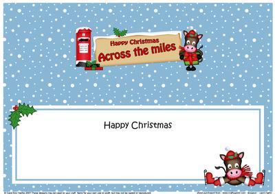 Xmas Across the Miles Gigi Signpost Lge Dl Matching Insert