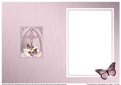 Fancy Cross Blooms & Butterfly Pyramid Matching Insert