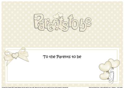 Parents to Be Baby Matching Large Dl Insert