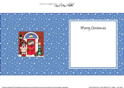 Singing Gigi Horse Christmas Door Matching Square Insert