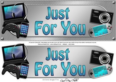 Large Dl Just for You Gadgets & Gizmos 3D Decoupage