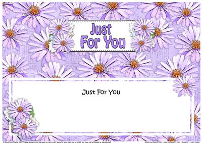 Just for You Daisies Floral Large Dl Matching Insert