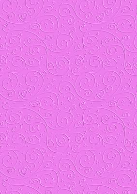 Festive Hot Pink 'swirls Embossed' Backing Paper