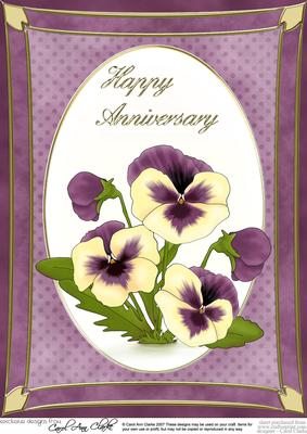 A4 Pansy - Anniversary