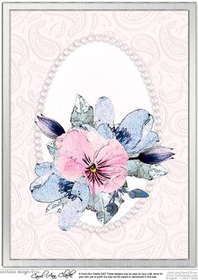 A4 Posy & Pearls
