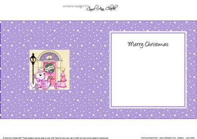 Ben Polar Bear Christmas Door Matching Square Insert