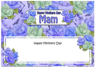 Mothers Mothers Day Mam Roses Matching Large Dl Insert