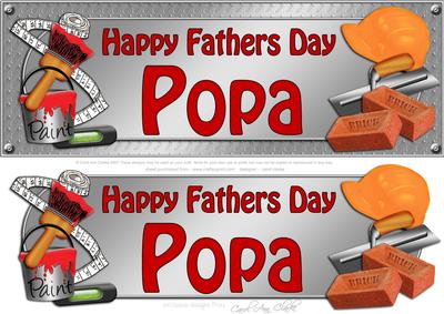 Large Dl Fathers Day Popa Handyman Tools 3D Decoupage