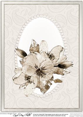 A4 Posy & Pearls
