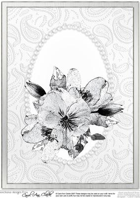 A4 Posy & Pearls