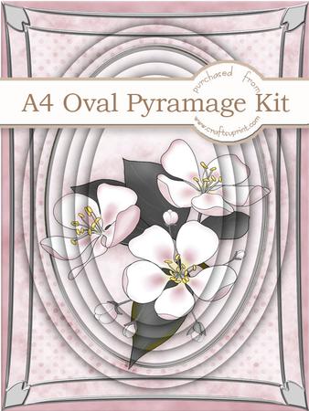 A4 Apple Blossom in Apricot Pyramage Kit