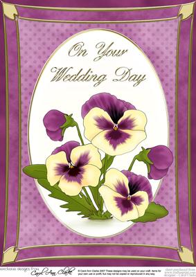 A4 Pansy - Wedding Day