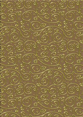 Neutrals 'metallic Swirls - Gold' Backing Paper