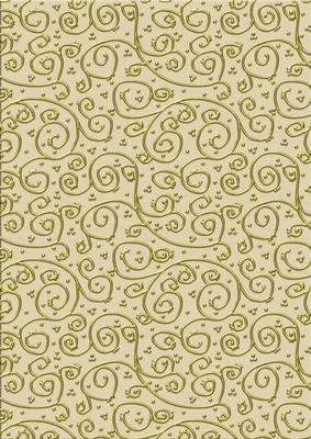 Neutrals 'metallic Swirls - Gold' Backing Paper