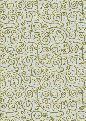 Neutrals 'metallic Swirls - Gold' Backing Paper