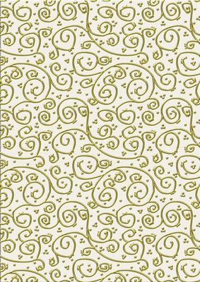 Neutrals 'metallic Swirls - Gold' Backing Paper