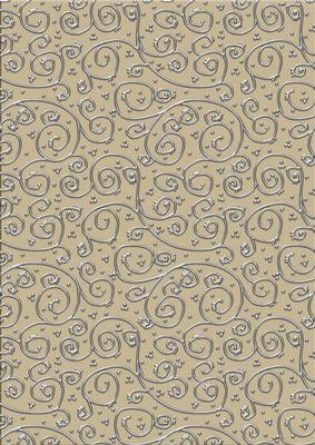 Neutrals 'metallic Swirls - Silver' Backing Paper