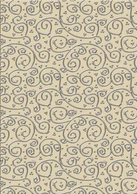 Neutrals 'metallic Swirls - Silver' Backing Paper