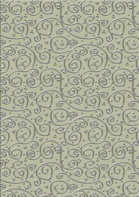 Neutrals 'metallic Swirls - Silver' Backing Paper