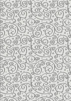 Neutrals 'metallic Swirls - Silver' Backing Paper