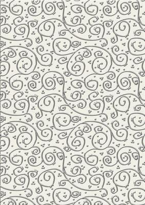 Neutrals 'metallic Swirls - Silver' Backing Paper