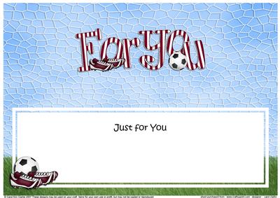 Just for You Football Large Dl Matching Insert
