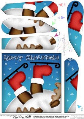 Xmas Oops Rudolph Fun Novelty Fan Pyramage Topper