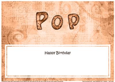 Birthday Pop Clocks Matching Large Dl Insert