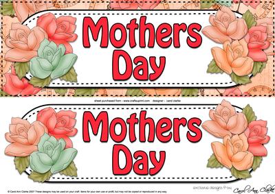 Large Dl Mothers Day Roses Card & 3D Decoupage