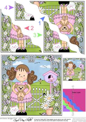 Girlz Zoe's Teddy Wavy Corner Side Stacker Topper