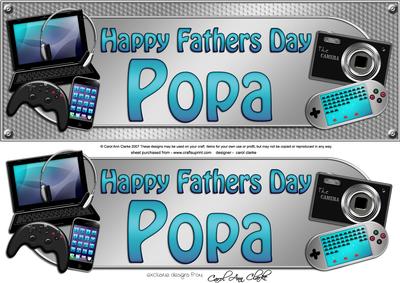 Large Dl Fathers Day Popa Gadgets & Gizmos 3D Decoupage