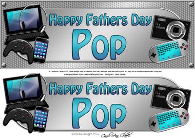 Large Dl Fathers Day Pop Gadgets & Gizmos 3D Decoupage