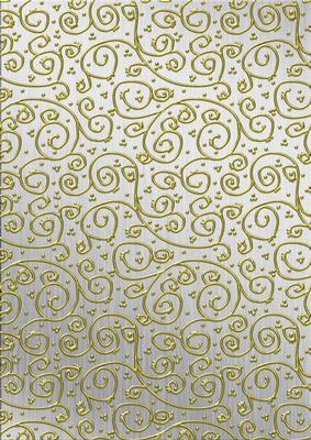 Metallics 'metallic Swirls - Gold' Backing Paper