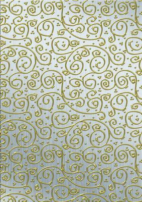 Metallics 'metallic Swirls - Gold' Backing Paper