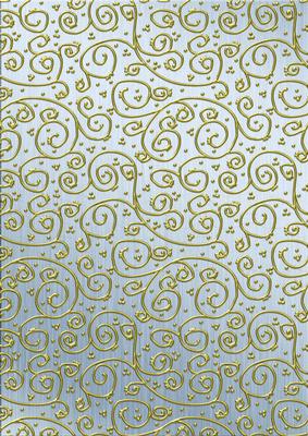 Metallics 'metallic Swirls - Gold' Backing Paper