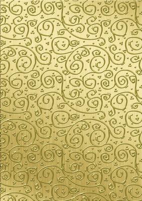 Metallics 'metallic Swirls - Gold' Backing Paper