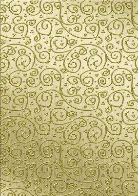 Metallics 'metallic Swirls - Gold' Backing Paper