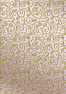 Metallics 'metallic Swirls - Gold' Backing Paper