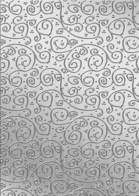 Metallics 'metallic Swirls - Silver' Backing Paper