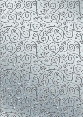 Metallics 'metallic Swirls - Silver' Backing Paper